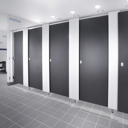 Divisória sanitária para banheiro - MARATHON CONNECT  - Prospec - para edifício de uso público