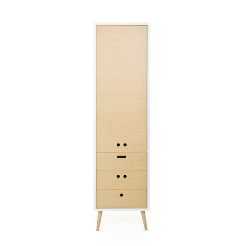 Guarda-roupa contemporâneo - NANDOS - DAM - em carvalho / em madeira de freixo / com portas de abrir
