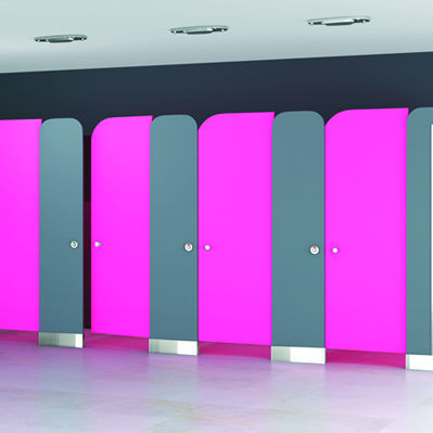 Piso laminado decorativo efeito de metal - WASHROOM - Greenlam Europe - efeito pedra / efeito de concreto / efeito de madeira