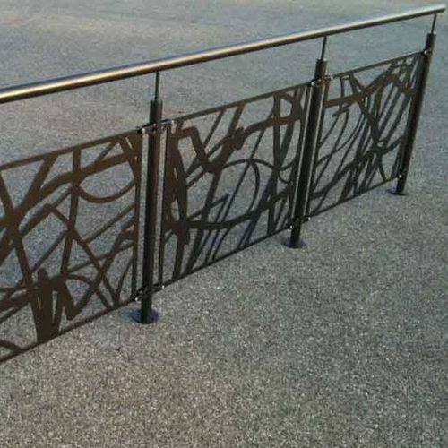 Barreira de proteção - ESCALIER DESIGN 14 - fixa / metálica / para espaço público