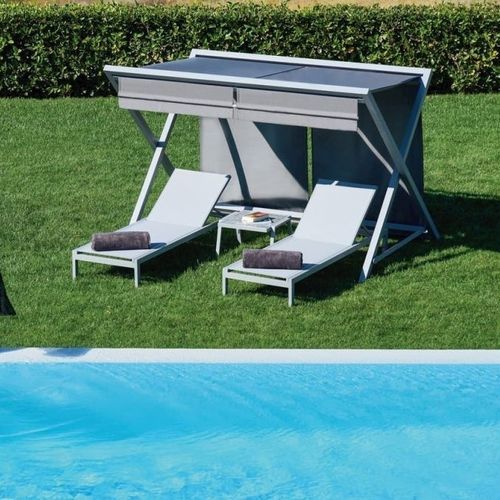 Gazebo com cobertura de lona - MILOS - 10Deka - com estrutura de alumínio