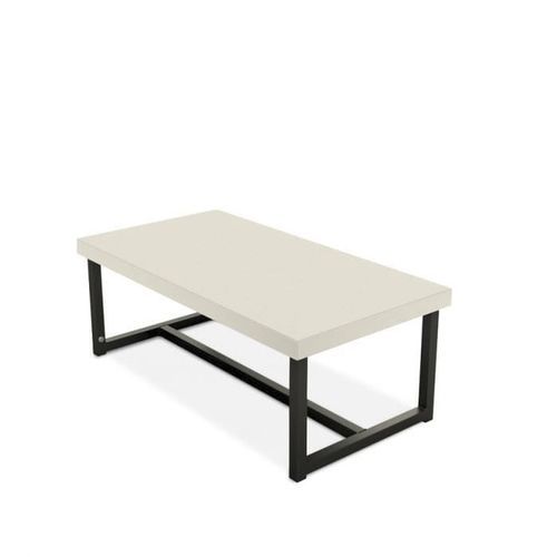 Mesa de centro contemporânea - TRANS-POSE® - burgessfurniture - em madeira / com base metálica / retangular