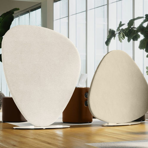 Divisória de ambiente metálica - D360/2 - burgessfurniture - em tecido / da linha comercial / modular