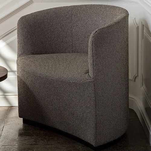 Poltrona contemporânea - TEAROOM - AUDO - em tecido / em compensado / em MDF