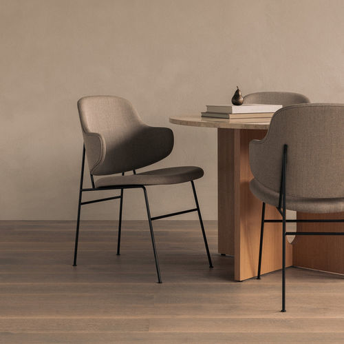 Cadeira de sala de jantar contemporânea - THE PENGUIN - AUDO - para ambiente interno / em tecido / em couro