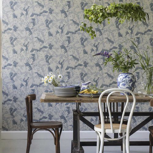 Papel de parede contemporâneo - DANCING CRANE - Eco - com animais