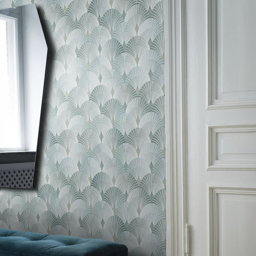 Papel de parede contemporâneo - PIGALLE - Eco - estampado / verde