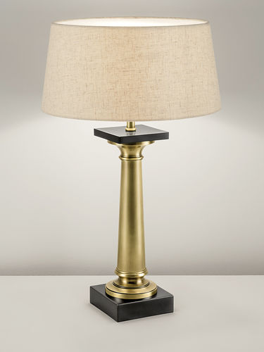 Luminária de mesa - ELITE - Chelsom - em latão / em linho / contemporânea