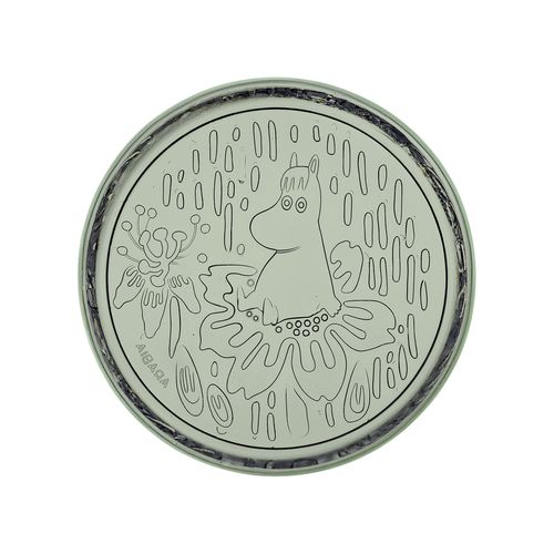 Prato raso - Moomin Arabia Moomin: 1070993 - iittala - redondo / em vidro / estampado