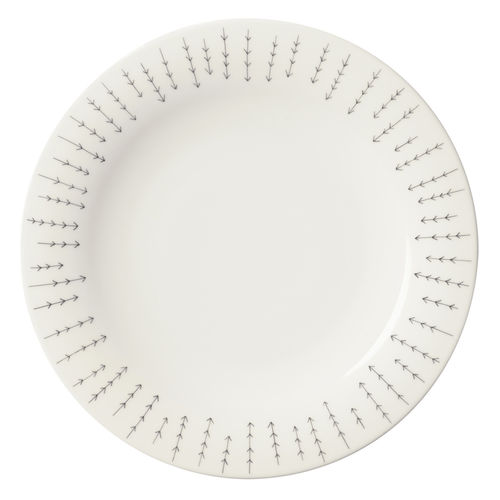 Prato raso - SARJATON - iittala - redondo / em porcelana / da linha comercial