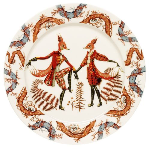 Prato raso - TANSSI - iittala - redondo / em porcelana / da linha comercial