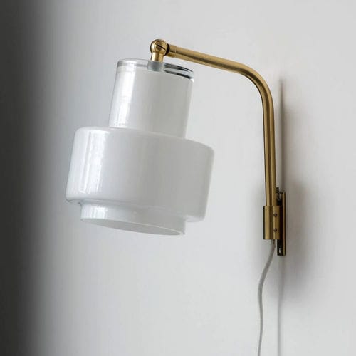 Arandela contemporânea - MULTI - Innolux - para ambiente interno / em latão escovado / em vidro soprado