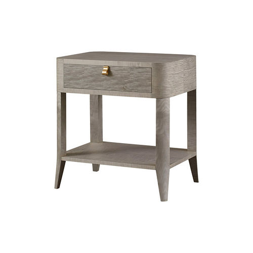 Criado-mudo contemporâneo - ROSALINE - Baker Furniture Co. - em latão / com base em latão / retangular