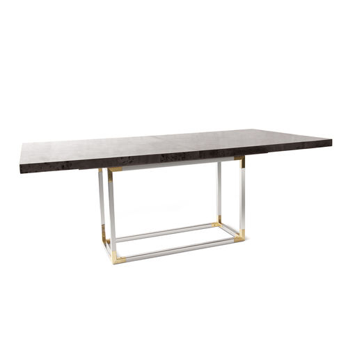 Mesa de jantar contemporânea - BOND - Jonathan Adler - em madeira / em latão / em níquel