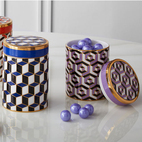 Caixa organizadora em porcelana - VERSAILLES - Jonathan Adler