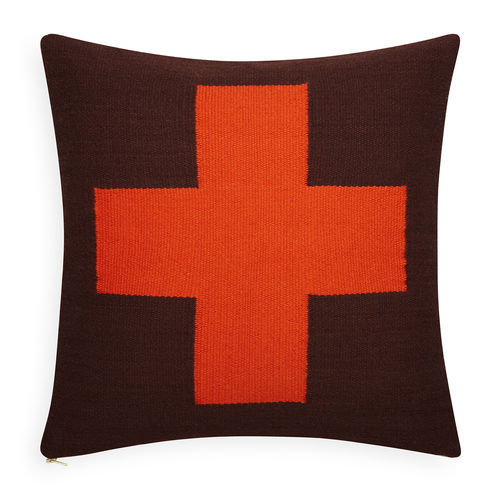 Almofada para sofá - CROSS - Jonathan Adler - quadrada / estampada / de lã