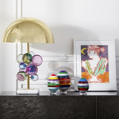 Luminária de mesa - GLOBO  - Jonathan Adler - em latão / em acrílico / em mármore