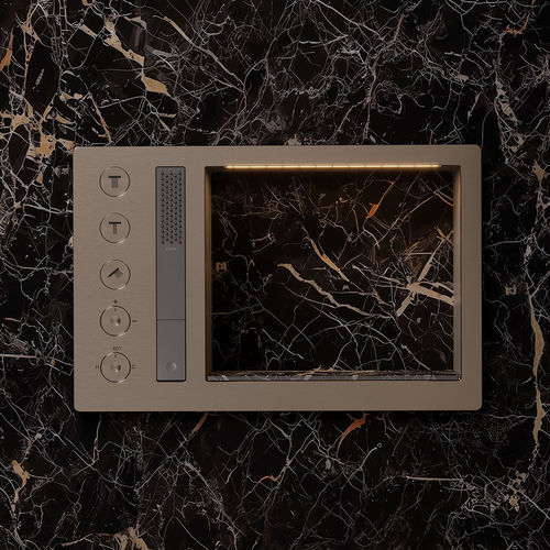 Conjunto de chuveiro de embutir - AXOR INCAVA - hansgrohe - de embutir na parede / contemporâneo / para hotel