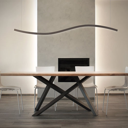 Pendente - CURVE - TEAM ITALIA - em vidro opalino / contemporânea / Wire