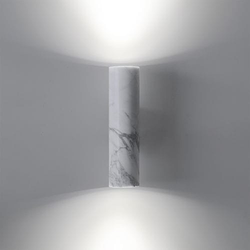 Arandela contemporânea - W01 - BENTU DESIGN - para ambiente interno / em alumínio / em mármore