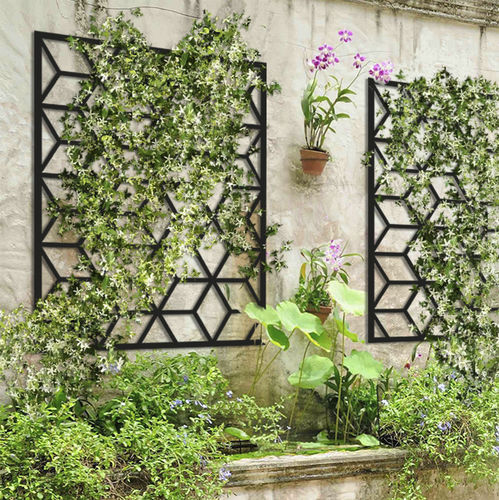Treliça de jardim para parede verde - CUBE : 1000-14 - PALISSA DESIGN - em metal pintado