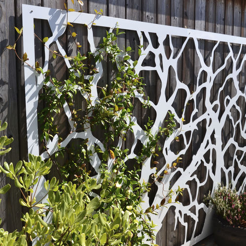 Treliça de jardim para parede verde - FRESQUE - PALISSA DESIGN - em metal pintado