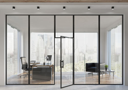 Painel de vidro à prova de bala - SMART BLINDS - DreamGlass - isolante / corta-fogo / com vidro duplo