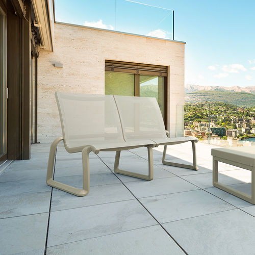 Sofá contemporâneo - PACIFIC  - Siesta - em Batyline® / sem braços / branco