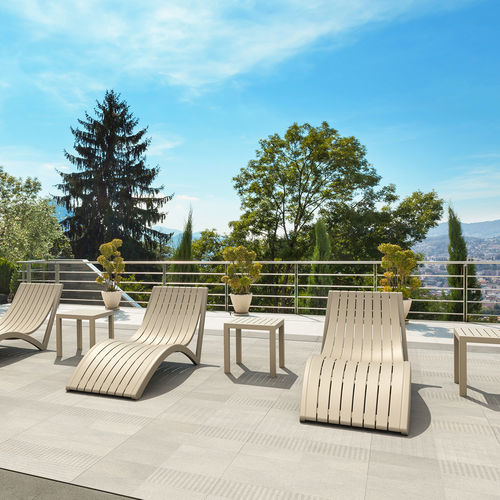 Espreguiçadeira contemporânea - SLIM - Siesta - de resina / de resina / contract