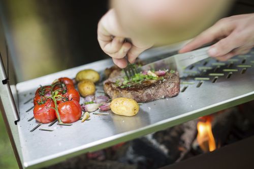 Chapa de cocção a lenha - K60 : GRILLADE - TOLE the outdoor living experience - profissional / de jardim