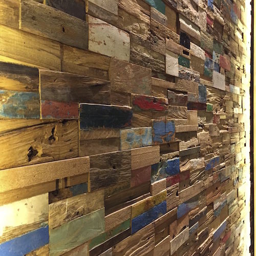 Painel decorativo de revestimento - PRAU - TEAK STORY - de parede / para ambiente interno / de revestimento