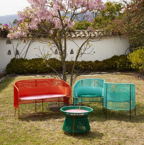 Sofá contemporâneo - CARIBE  - Ames design - em PVC / em material reciclado / com braços