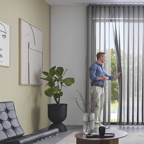 Cortina vertical - Kadeco Sonnenschutzsysteme GmbH - de cor lisa / em tecido