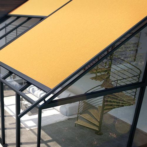 Varanda envidraçada para fixação ao piso - 520 - Kadeco Sonnenschutzsysteme GmbH - em tecido / de alumínio