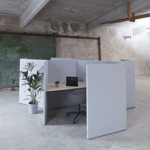 Separador de estações de trabalho de piso - LIMBUS HEXAGON  - GLIMAKRA - laminado