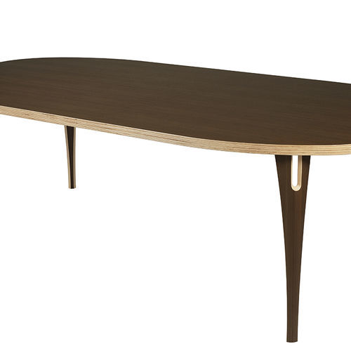 Mesa de conferências contemporânea - Plycollection - em madeira / em carvalho / em nogueira