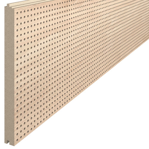 Painel acústico para teto - SLIMLINE 8/8/3 - akustik plus Behringen GmbH & Co. KG - para parede / para parede divisória / em madeira