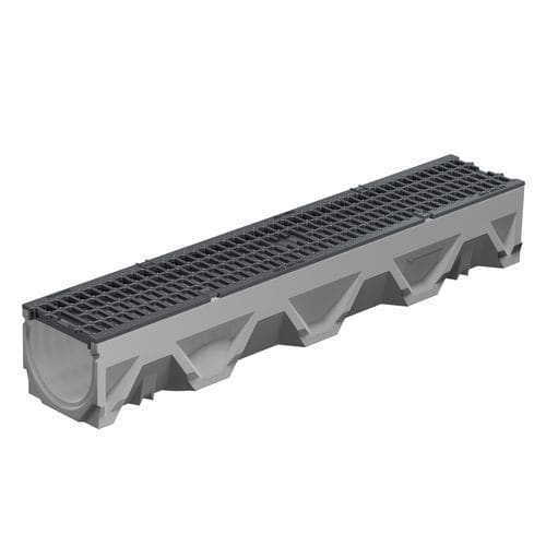 Calha de escoamento com grelha - FILCOTEN LIGHT NW 150 - BG Graspointner - em concreto de alto desempenho / grelha metálica / para espaço público