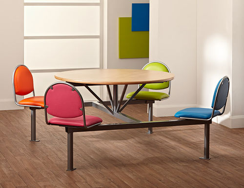 Conjunto de mesa e cadeiras contemporâneo - GANT EXTRA - Pineapple - metálico / laminado / estofado