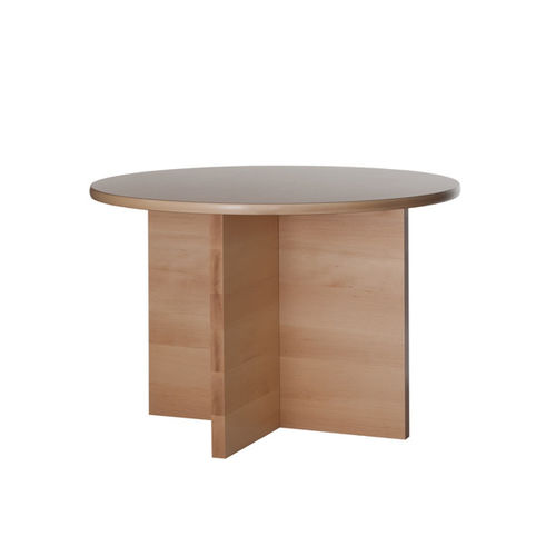 Mesa de jantar contemporânea - BISON - Pineapple - em laminado / com base em faia / retangular