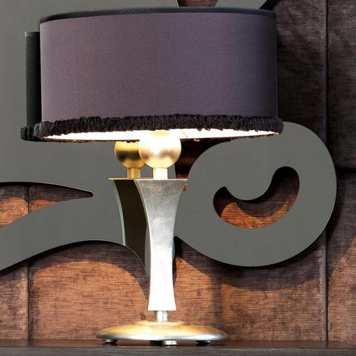 Luminária de mesa - GINGER-ROLL LAMPS - Corte Zari - em tecido / em PVC / contemporânea