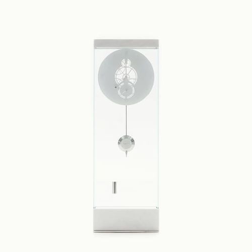 Relógio contemporâneo - Adagio Type 03 White - Teckell - de piso / analógico / em aço inoxidável