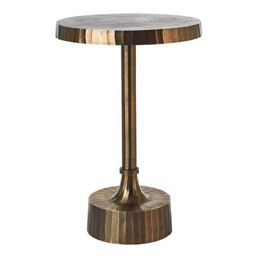 Mesa gueridon clássica - MACE ANTIQUE BRASS - Pols Potten - metálica / redonda / da linha residencial