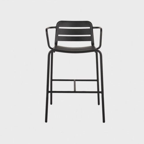 Cadeira alta contemporânea - VEGA - Maiori - para ambiente interno / em alumínio / com capa removível e lavável