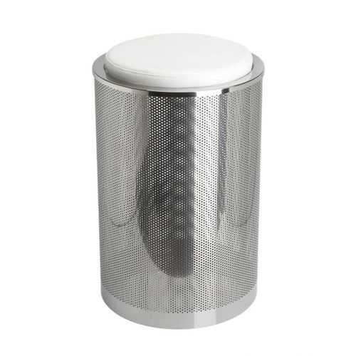 Banqueta contemporânea - Klomfar GmbH - com base em aço inoxidável / com base em aço inoxidável polido / para banheiro