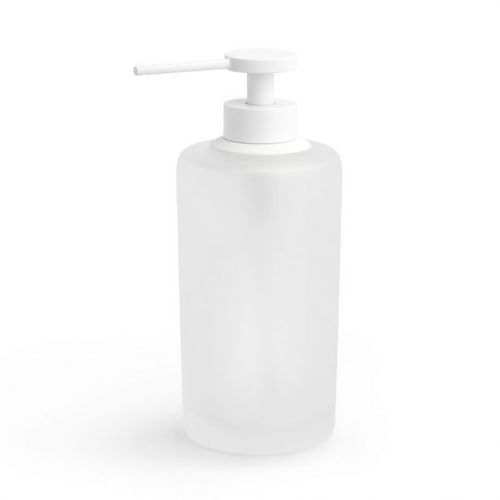 Dispensador de sabonete da linha residencial - SATIN: WHITE - Klomfar GmbH - de instalação livre / em latão / em vidro