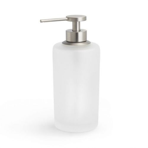 Dispensador de sabonete da linha residencial - SATIN: NICKEL - Klomfar GmbH - de instalação livre / em latão / em vidro