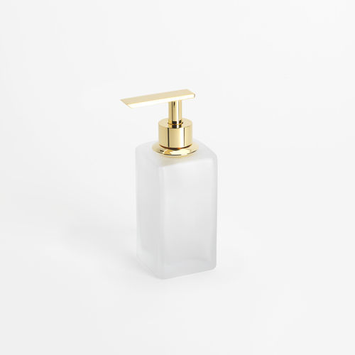 Dispensador de sabonete para hotel - BIG SPENDER JUNIOR GLASS: GOLD - Klomfar GmbH - para estabelecimento público / da linha residencial / de instalação livre