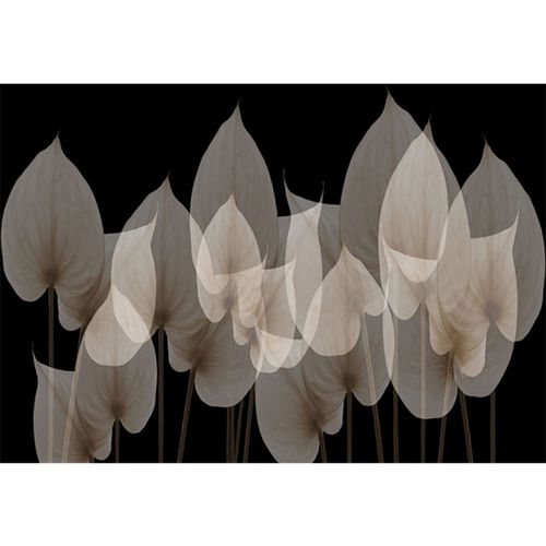 Papel de parede contemporâneo - FLOW - Neodko - em tecido não tecido / com natureza / floral