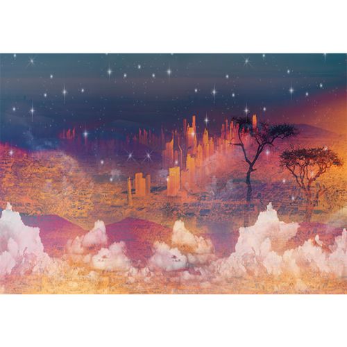 Papel de parede contemporâneo - CIUDAD - Neodko - em tecido não tecido / com natureza / padrão urbano